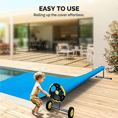 VINGLI Pool Cover Reel Set Pool Solar Cover Reel For Inground Swimming