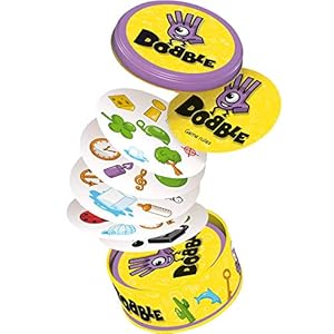 Asmodee-Dobble-Card-Game Asmodee | Dobble | Card Game | Ages 6+ | 2-8 Players | 15 Minutes Playing Time, Assorted