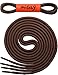 Miscly 3 Pairs Round Shoe laces for Shoes, Sneakers & Boots