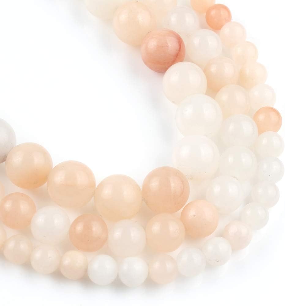 Yochus 6mm Pink Aventurine Round Loose Beads Stone Beads for Jewelry Making