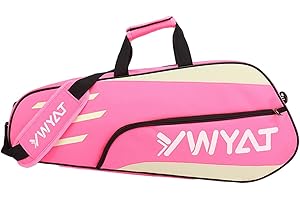 kowaku Badminton Racquet Bag, Racket Carry Bag, Sports Equipment Bag, Waterproof Tennis Bag, Tennis Tote Bag for Badminton Ra