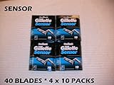 Gillette Sensor - 40 Blades (4 x 10 or 8 x 5 Packs)