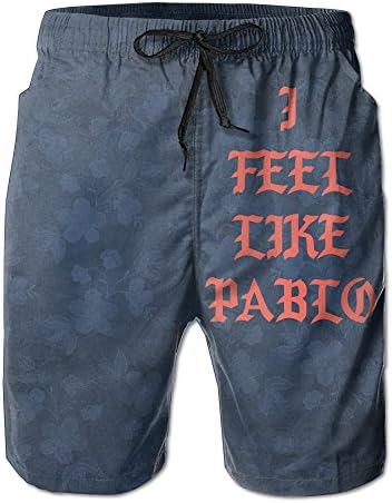 I Feel Like Pablo Mens Dry Beach Shorts Fit Performance Swim Trunks
