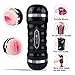 Male Masturbator Cup,Electric Vibrating Pocket Pussy Stroker with Voice, Powerful Vibration Masturbation with Realistic Tight Vagina,Oral Sex Toys for Man