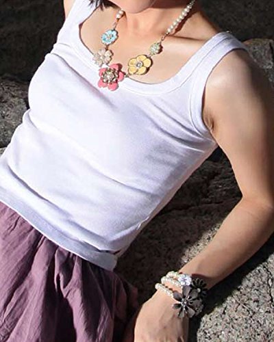 shining diva fashion floral white pearl bracelets for girls(5348b)