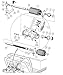 Club Car Tie Rod End for DS G&E 1976-2008 Driver and Passenger Side OEM #75397540 (1 Left + 1 Right Hand Thread)
