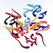 BODYA 16pcs Fake Tapers Acrylic Ear Gauge Spiral Earrings Studs Wild Tribe Dragon Faux Tapers 16G 8 Pairs