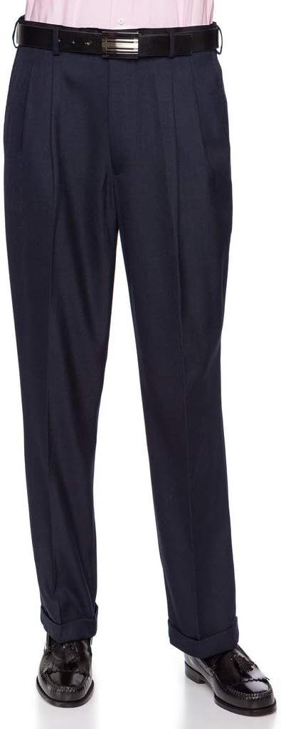 GIOVANNI UOMO Mens Expandable Waist Dress Pants - Pleated Front Great Material
