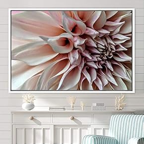 signwin Framed Canvas Wall Art Blooming Closeup Botanical...