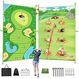 HCBZVV Golf Chipping Game Set with 2 Game Maps