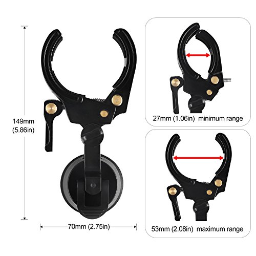 Eyeskey Universal Mobile Device Holder (Phone Adapter Mount) - Connect your binoculars monocular spotting scope microscope or astronomical telescope with smartphones tablets or computers, Iphone, Ipad - Thumbnail 3