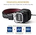 Conambo CQ4 Active Noise Cancelling Headphones, Wired Foldable ANC Headphones w/Mic for iPhone/iPad/iPod/Samsung/LG iOS Android Smartphones and Laptop PC with Airplane Adapter, Black