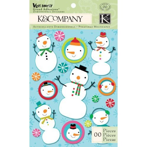 Very Merry Snowman Scrapbook Grand Adhesions