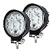 LED Light Bar(Pack of 2),JAHURD 27W Work Light 12V Flood Driving Light Off-road, 4wd, 4x4, Utv, Buggies, Atv, Suv, Jeep,Motorbike, Motorcycle-Dually lights