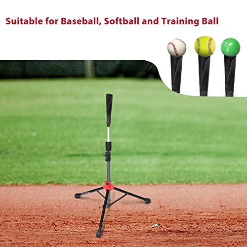 McHom Baseball & Softball Batting Tee Hitting Travel Tee Adjustable