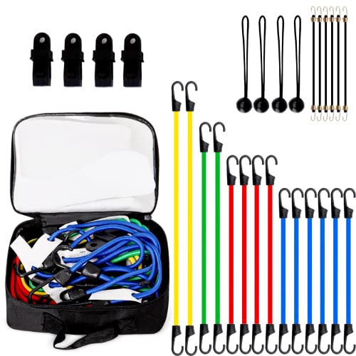XSTRAP STANDARD Bungee Cords Assortment Bag 28 Pieces Includes 18