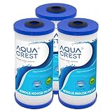 AQUACREST AP810 5 Micron Whole House Water Filter, Compatible with 3M Aqua-Pure AP810, AP801, AP811, Whirlpool WHKF-GD25BB, Pack of 3
