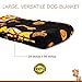 Best of Breed Pet Care Deluxe Dog Blanket, 39x59, Large, Super Soft Fleece, Top Dog Design, Machine-Washable, for Dogs & Dog Lovers