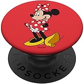 Disney Minnie Mouse Classic Pose on Red PopSockets Adhesive PopGrip