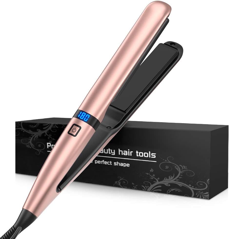 Hair Straighteners,Ceramic Flat Iron and LCD Digital Display,Instant Heat with Adjustable