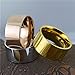 Fashion Month Men Women 10mm Wide Stainless Steel Ring Simple Style Rose Gold Big Band Polished Flat Top Comfort Fit