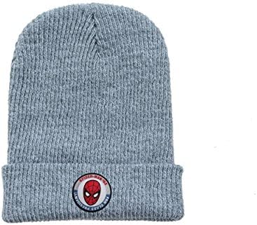Hero Collection Marvel Comics (Retro) Spider Man Gray Warm Beanies Original One Size Embroider For Adult and Youth Multi Color Gray