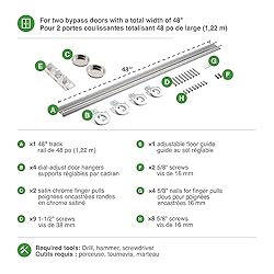 Richelieu Hardware 14648BC Bypass Door Hardware