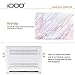iDOO Soft Touch Hard Plastic Matte Case for MacBook Air 13 inch Model A1369 and A1466 - Pink Marble