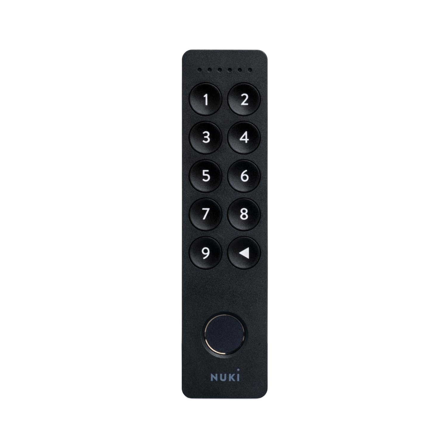 Nuki Keypad 2 (2025) with Fingerprint and Bluetooth Code Entry for Door, Unlock with Fingerprint or 6 Digit Code, Wireless keypad for Door, Long Battery Life, Works with Nuki Smart Locks, Black