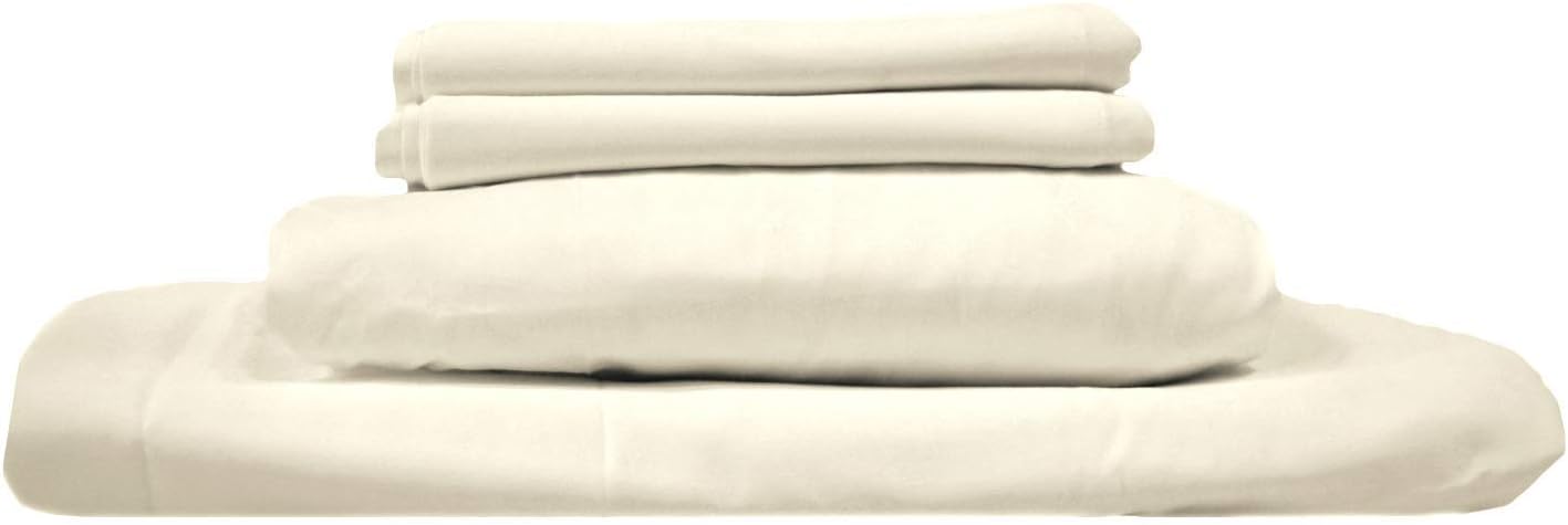 Coyuchi 300 Thread Count Organic Sateen Flat Sheet, King, Undyed