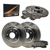 Max Brakes Front & Rear Premium Brake Kit [ OE Series Rotors + Ceramic Pads ] KT069343 Fits: 2008-2016 Buick Enclave | 2009-2017 Chevy Traverse | 2007-2016 GMC Acadia
