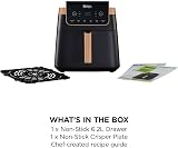 Ninja Air Fryer MAX PRO 6.2L AF180UKCP Black Copper | 6 Functions, Large Square view 7