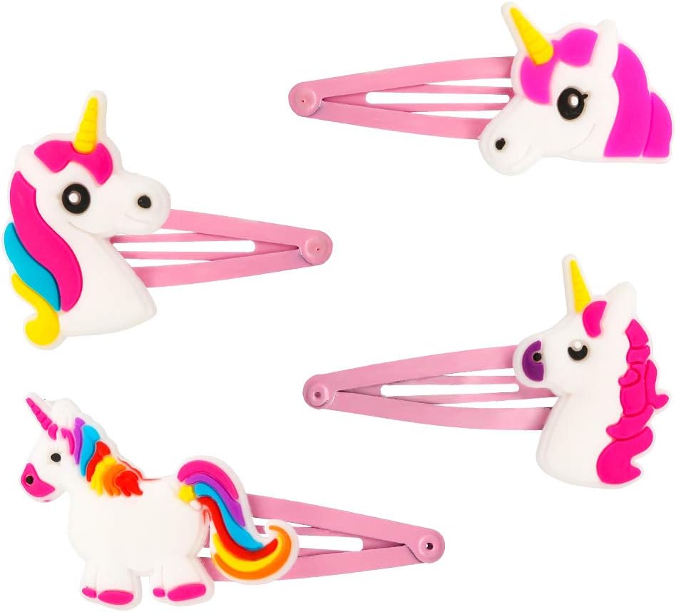 tiopeia 20 PCS Unicorn Hair Clips Cute Unicorn Hair Barrettes Cartoon Hairpins for Kids Girls Children, Pink, 1 count (Pack of 20) - Image 3