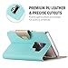 ProCase Galaxy S9 Plus Wallet Case, Flip Kickstand Case with Card Holders Mirror Wristlet, Folding Stand Protective Book Case Cover for 6.2 Inch Galaxy S9+ (2018 Release) - MintGreen