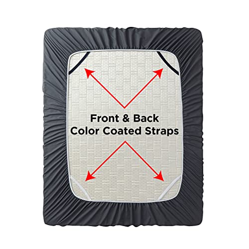 Empyrean Extra Deep Pocket Queen Fitted Sheet Only Grey Fitted Sheet