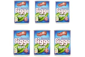 Bundle of 6 Batchelors Marrowfat Bigga Peas 300g x 6 Tins Delivers 3 - 5 Days USA