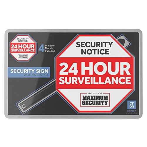 Alarm-Sign-for-Home-w-Stake-4-Security-Window-Decal-UV-Fade-Proof-Coated