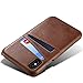 Case Compatible for Iphone X, Wallet Phone Case, Slim PU Leather Back Case Cover With Credit Card Holder Brown Case