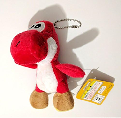 Super Mario Yoshi Keychain 4.5" Plush Toy (Red)