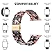 Wearlizer Womens Floral Strap Compatible with Apple Watch Bands 42mm 44mm 45mm 49mm(Ultra) for iWatch SE Lightweight Wristbands Dressy Stylish Bracelet (Metal Buckle) Series 9 8 7 6 5 4 3 2 1 Sport