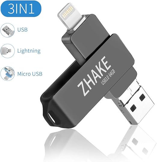Memory Stick for iPhone iPad 64GB 3.0 USB Stick Flash drive with 3