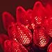 Wintergreen Lighting 25 C7 Red LED Christmas Lights, 17 Ft – Indoor Outdoor Red C7 String Lights for Christmas, Valentine’s Day, and Party Decor