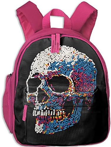 Pill Tablet Capsule Kids School Book Bags Backpack Waterproof For Child