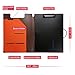 Clipboard Folder File Padfolio Clipboard Storage, Kakbpe Bussiness Letter Size Padfolio with Pockets and Card Slots