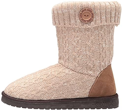 MUK LUKS Women's Janet Fashion Boots, Sand, 10 in Kuwait Whizz