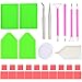 32 Pieces Diamond Painting Embroidery Cross Stitch Tools Kits Diamond Brush Set, Diy Diamond Painting Pen/Tweezers/Glue/Plastic Tray Set Sewing Accessories