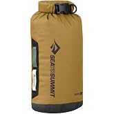 Sea to Summit Big River Dry Bag, Heavy-Duty Storage, 5 Liter, Gold Brown | Ultradurable, abrasion-resistant TPU-coated dry bag delivers rugged dry storage for kayaking, rafting, and touring