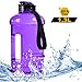 TOPWARE Dishwasher Safe New Material Tritan Plastic Hot Cold Water Jug Container Big Capacity 2.2L 75oz Half Gallon 1.3L 44oz Large Leakproof BPA Free Water Bottle for Fitness Camping Bicycle Gym