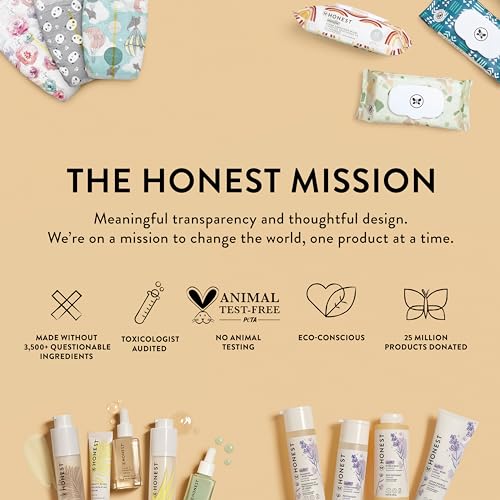 The Honest Company Clean Conscious Unscented Wipes | Over 99% Water, Compostable, Plant-Based, Baby Wipes | Hypoallergenic for Sensitive Skin, EWG Verified | Pattern Play, 10 Count