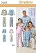 Simplicity Child, Teen, and Adult Pajama Tops and Pants Sewing Pattern, Sizes XS-XL